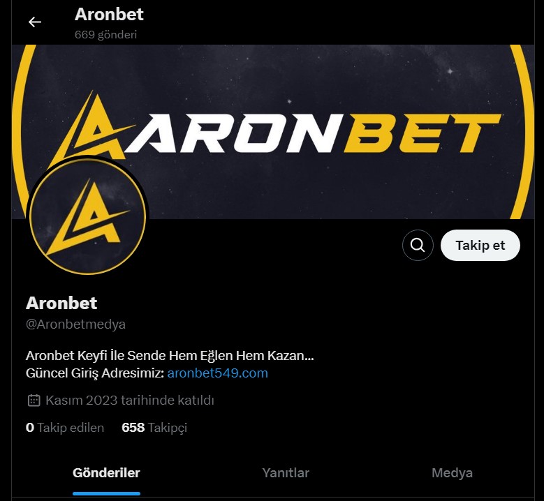 Aronbet Twitter